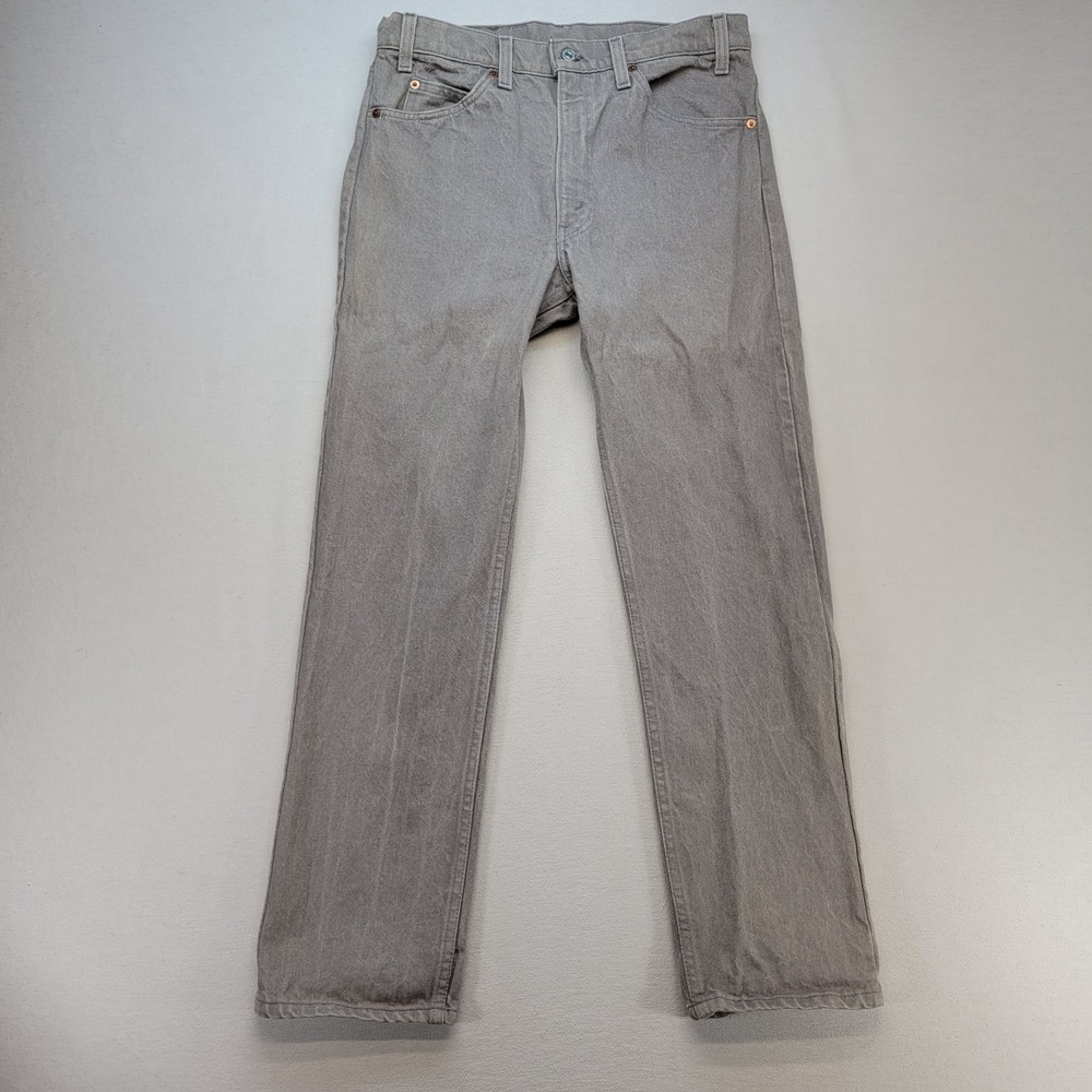 VTG 80s‎ Levis Jeans 40505 Mens 33x30 Gray Straight Light Wash Mid Rise Denim